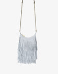 BOCHOA MINI FRINGE FAUX SUEDE BLUE - REMI/REID