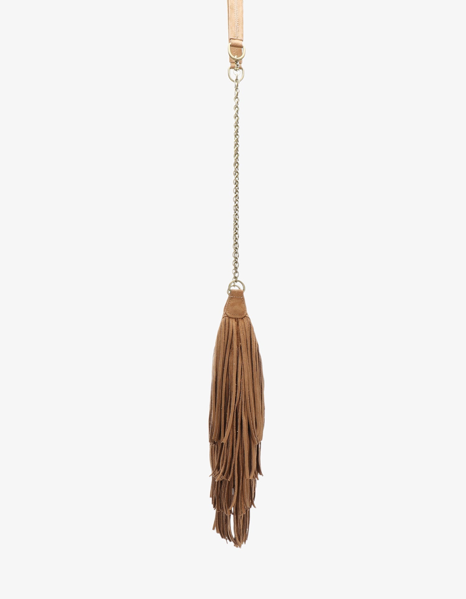 BOCHOA MINI FRINGE FAUX SUEDE CAMEL - REMI/REID