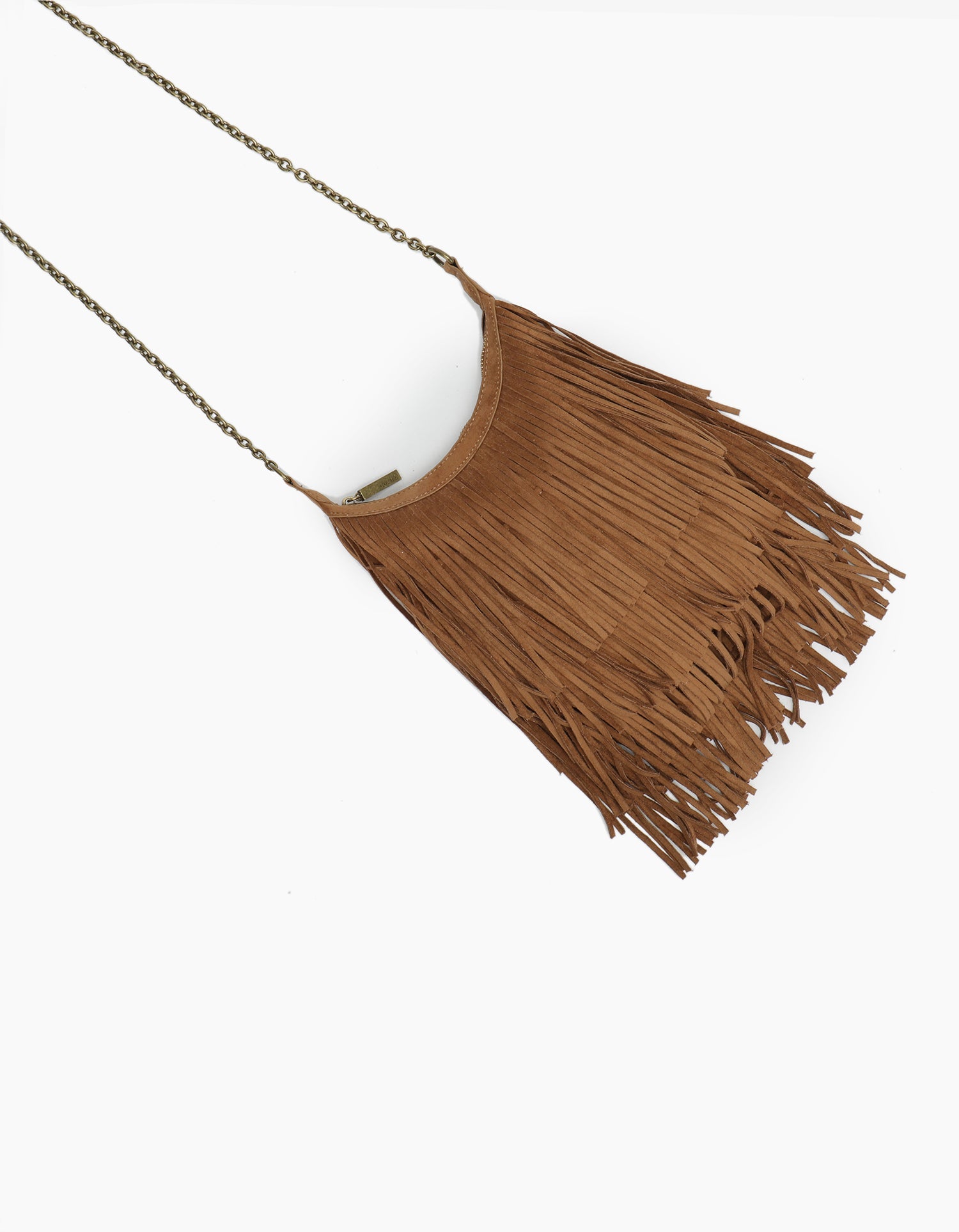 BOCHOA MINI FRINGE FAUX SUEDE CAMEL - REMI/REID