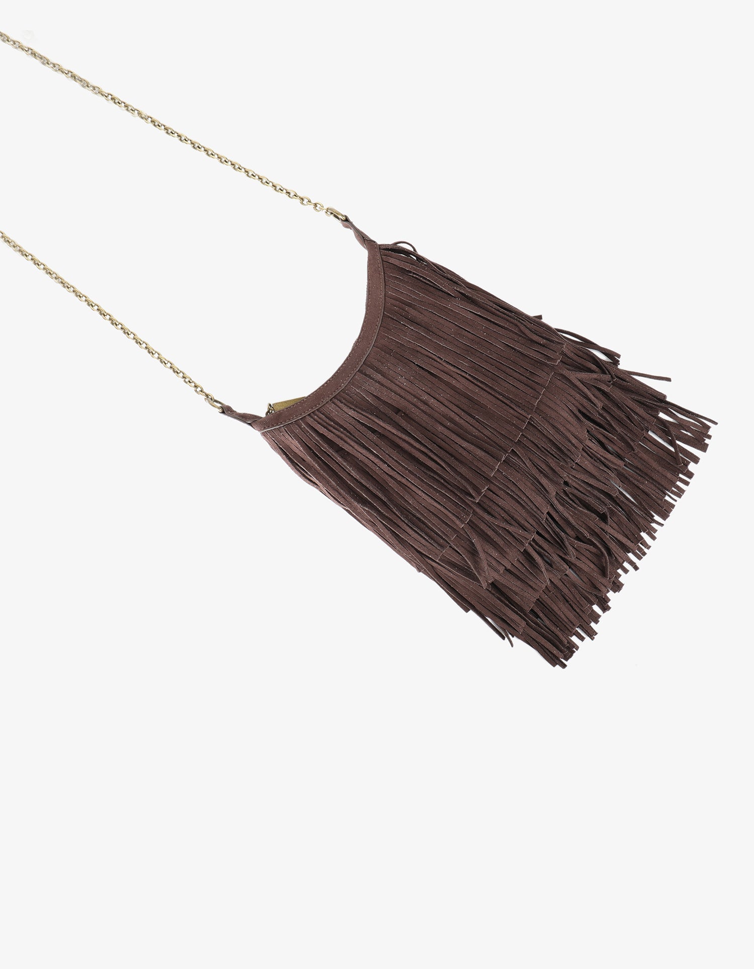 BOCHOA MINI FRINGE FAUX SUEDE CHOCOLATE - REMI/REID