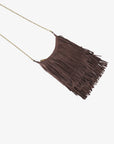 BOCHOA MINI FRINGE FAUX SUEDE CHOCOLATE - REMI/REID