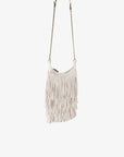 BOCHOA MINI FRINGE FAUX SUEDE CREAM - REMI/REID