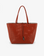 DEPARTURE TOTE PERFORATED SQUARE BURNT TERRACOTTA/PUTTY - REMI/REID
