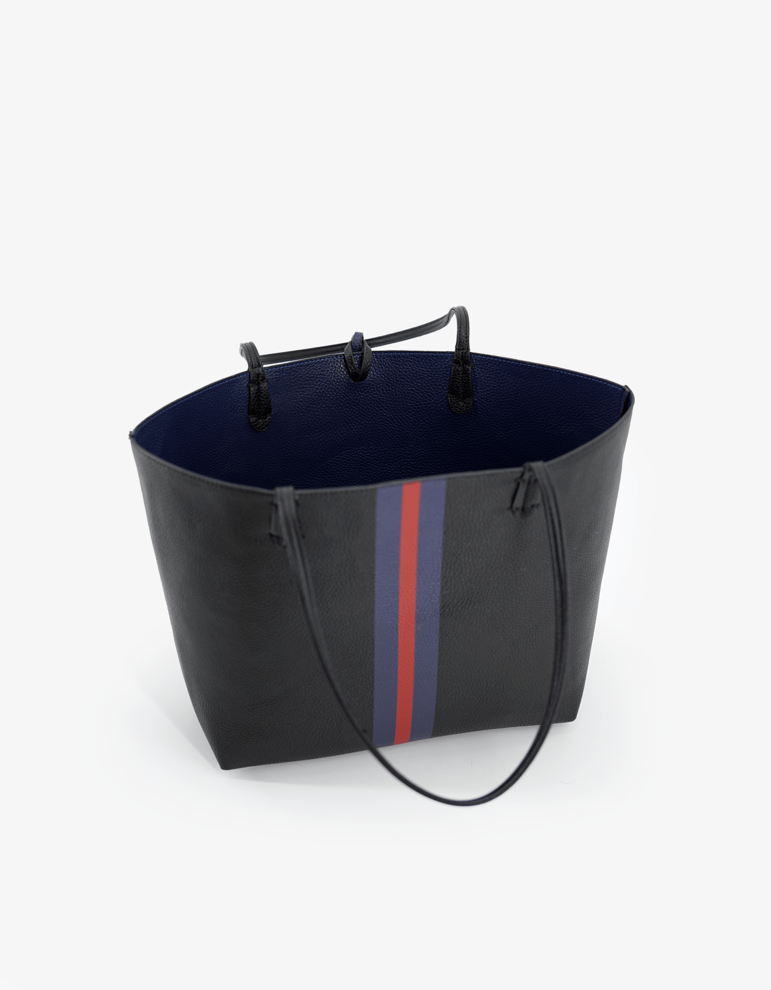 DEPARTURE TOTE STRIPE BLACK/NAVY - REMI/REID