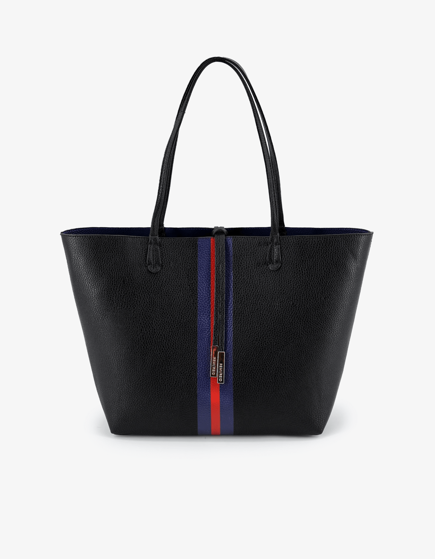 DEPARTURE TOTE STRIPE BLACK/NAVY - REMI/REID