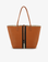 DEPARTURE TOTE STRIPE CAMEL/CREAM - REMI/REID