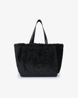 ELLA EAST WEST TOTE SHEARLING BLACK - REMI/REID