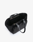 ELLA EAST WEST TOTE SHEARLING BLACK - REMI/REID
