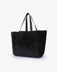 ELLA EAST WEST TOTE SHEARLING BLACK - REMI/REID