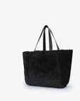 ELLA EAST WEST TOTE SHEARLING BLACK - REMI/REID
