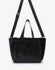 ELLA EAST WEST TOTE SHEARLING BLACK - REMI/REID