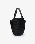 ELLA EAST WEST TOTE SHEARLING BLACK - REMI/REID