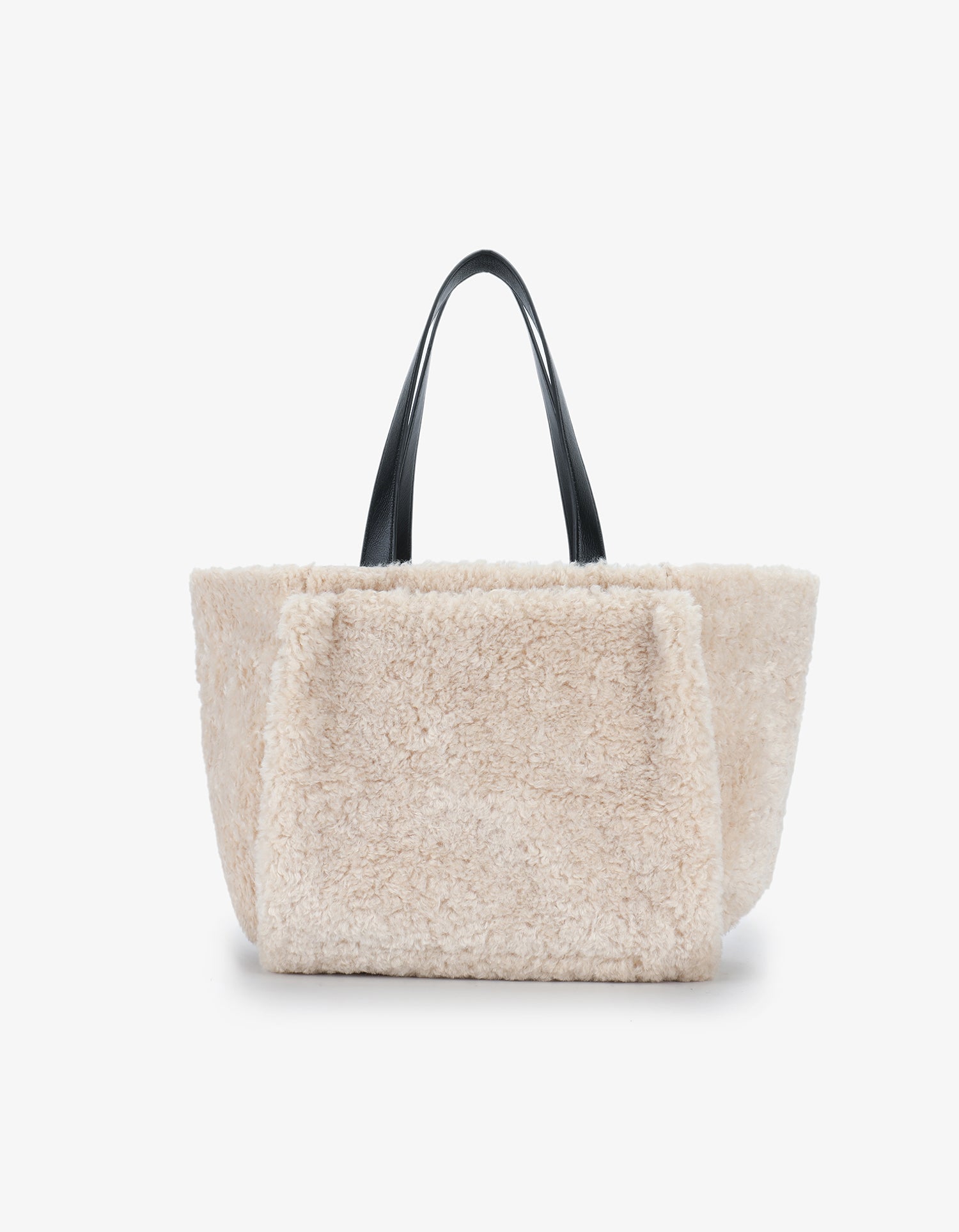 ELLA EAST WEST TOTE SHEARLING CREAM - REMI/REID