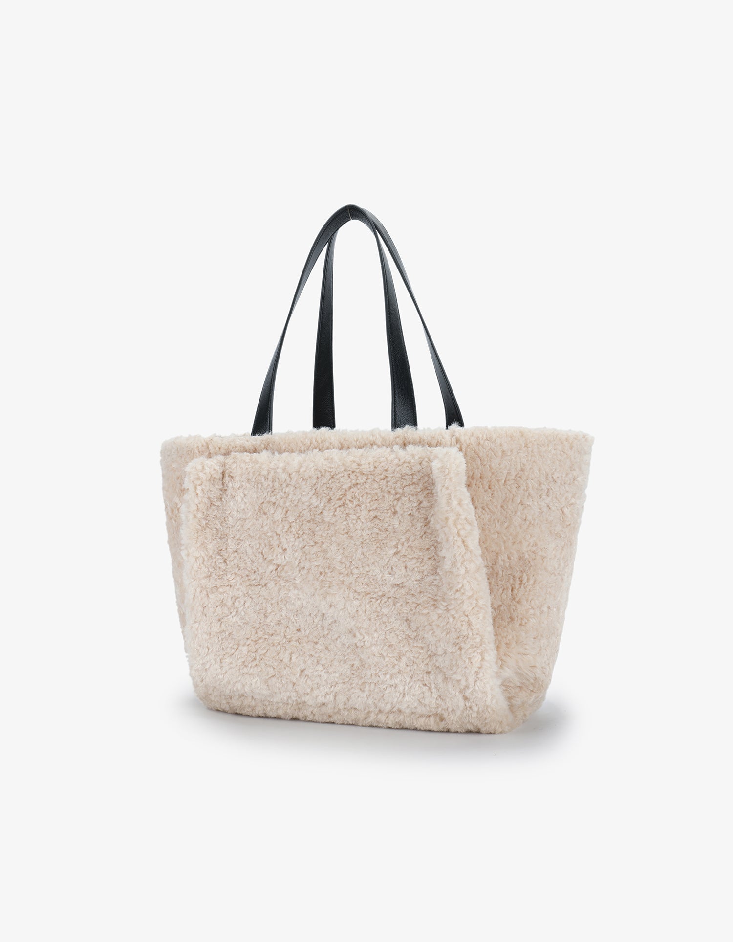 ELLA EAST WEST TOTE SHEARLING CREAM - REMI/REID
