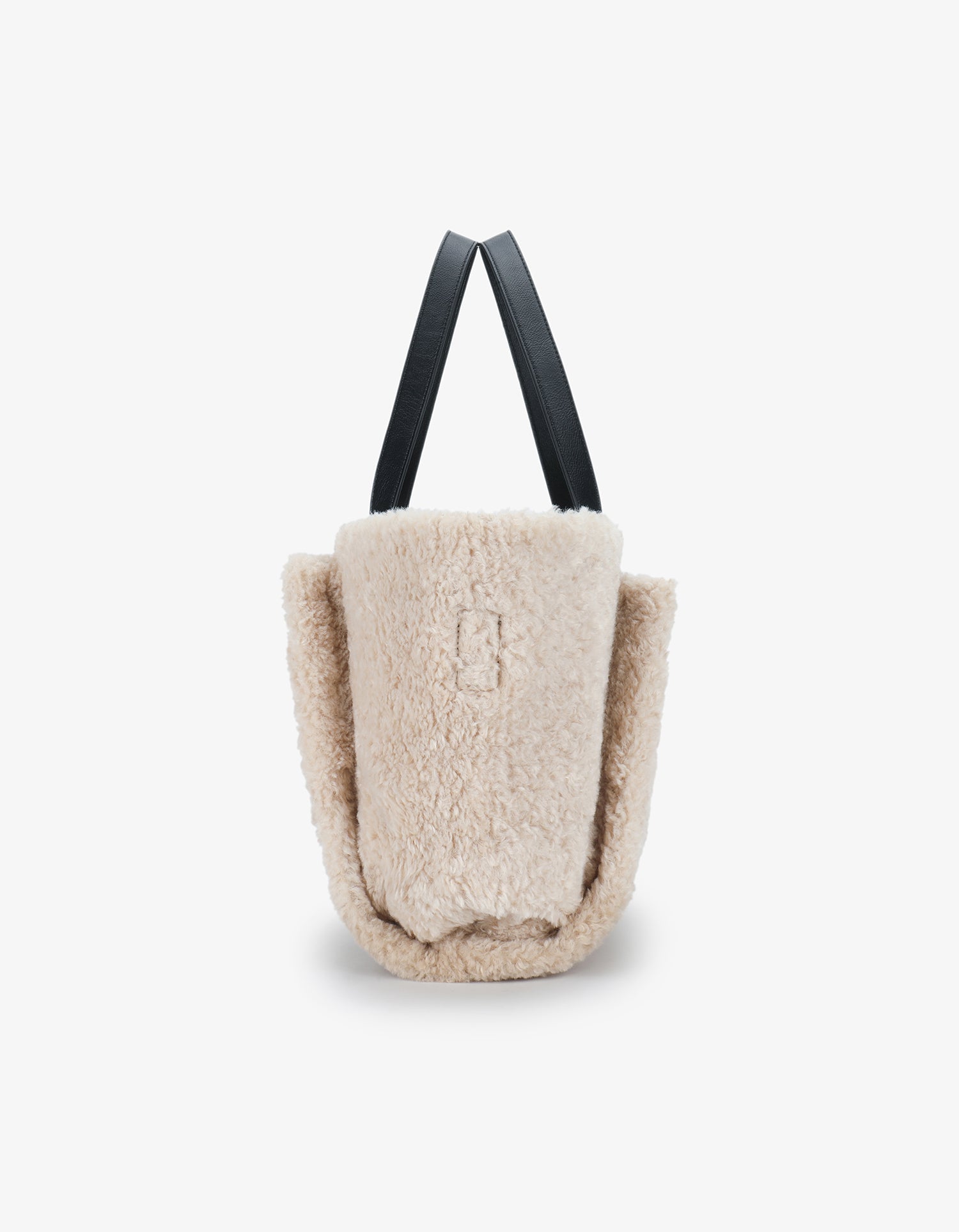 ELLA EAST WEST TOTE SHEARLING CREAM - REMI/REID