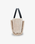ELLA EAST WEST TOTE SHEARLING CREAM - REMI/REID