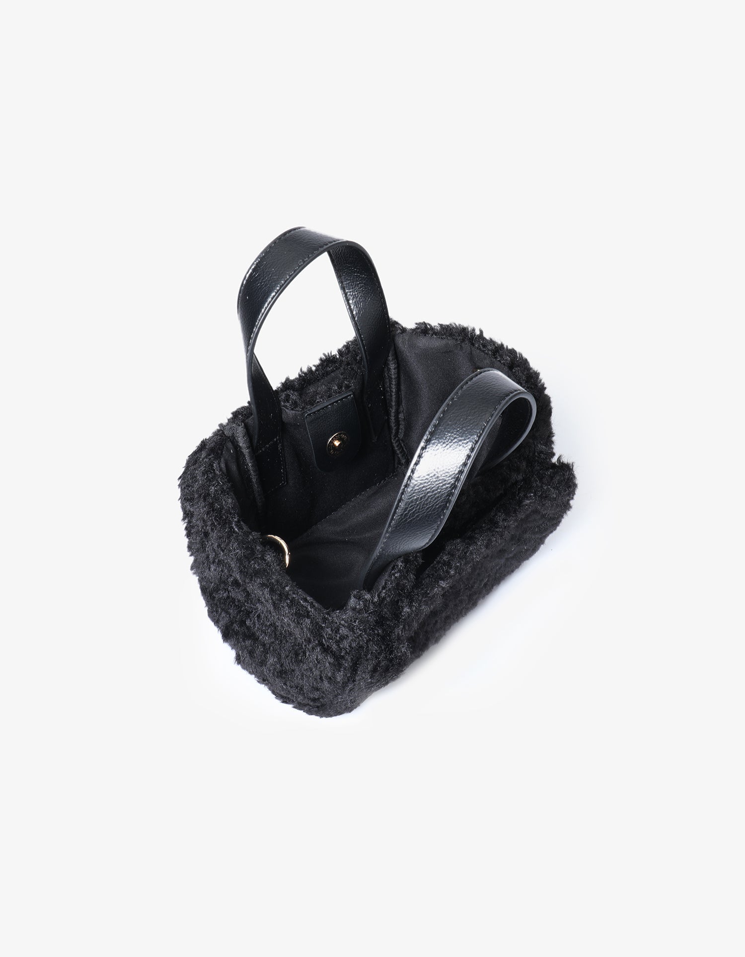 ELLA MINI TOTE SHEARLING BLACK - REMI/REID