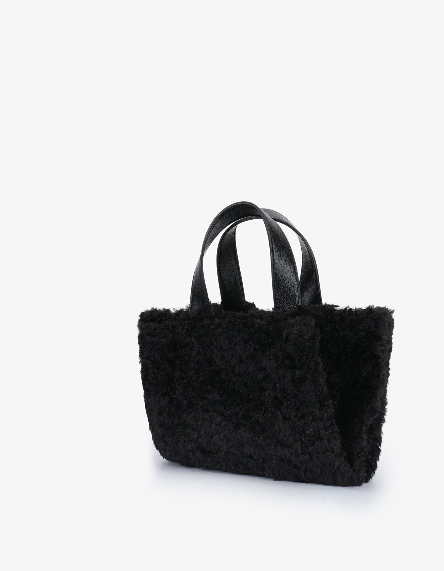 ELLA MINI TOTE SHEARLING BLACK - REMI/REID