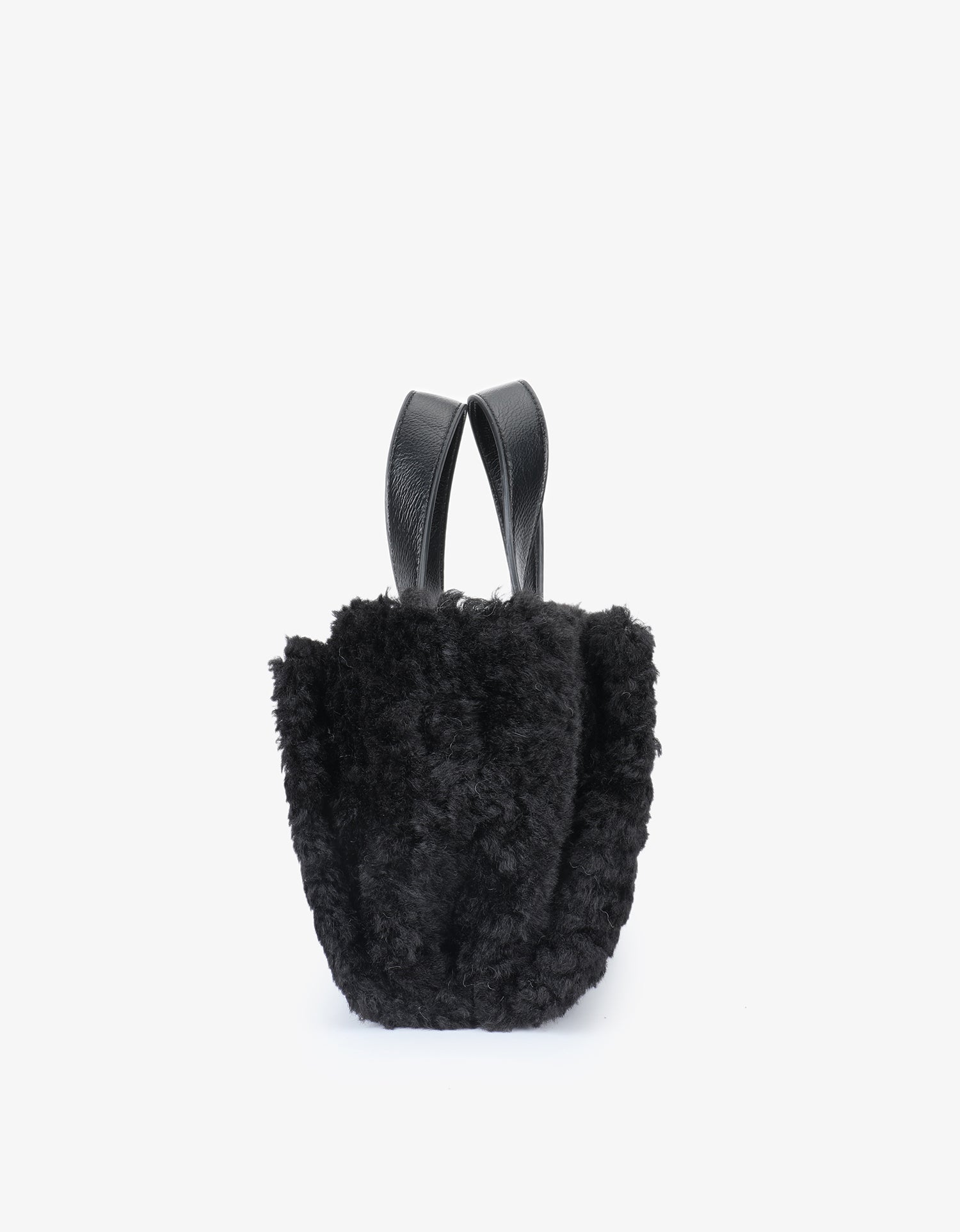 ELLA MINI TOTE SHEARLING BLACK - REMI/REID
