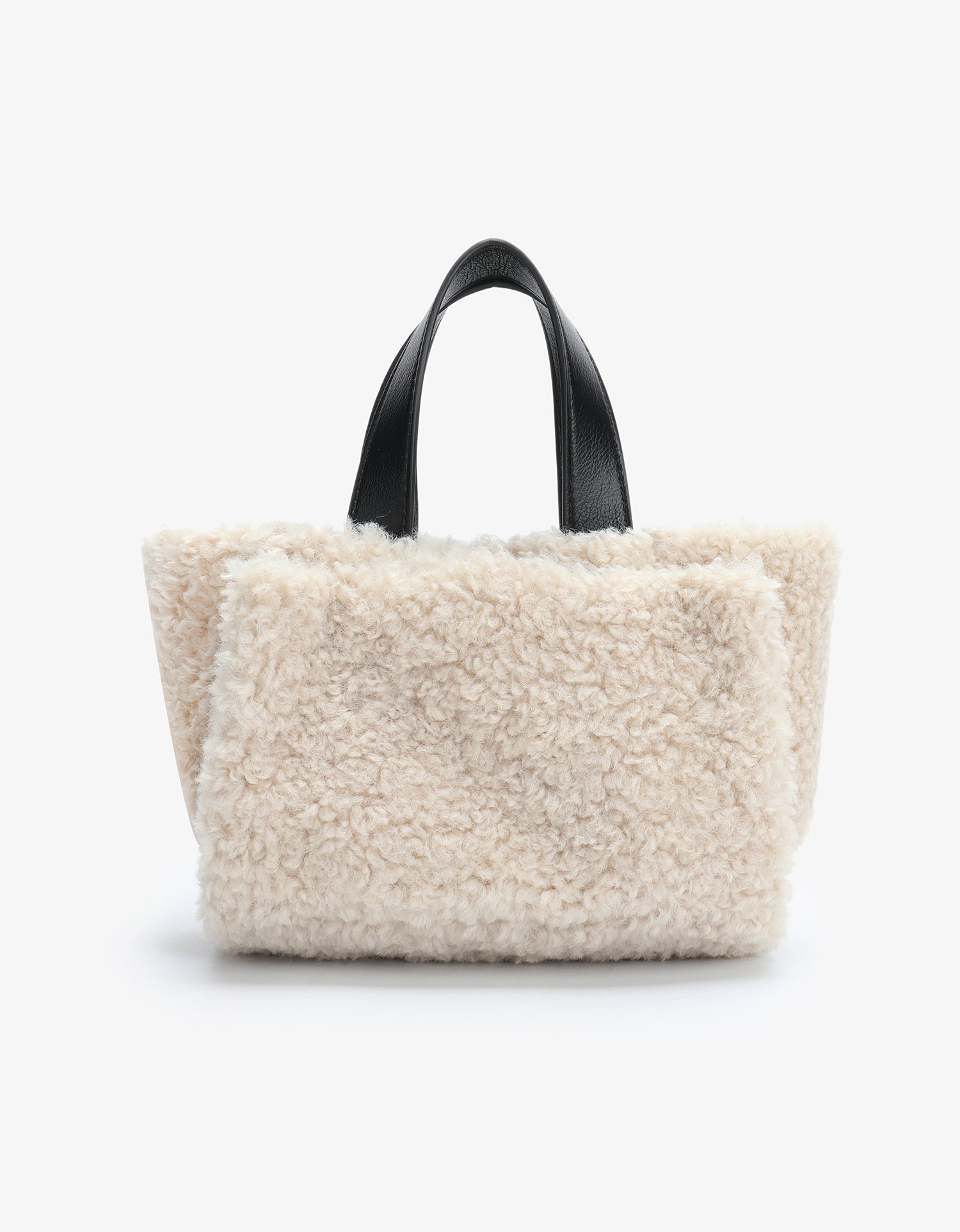 ELLA MINI TOTE SHEARLING CREAM - REMI/REID