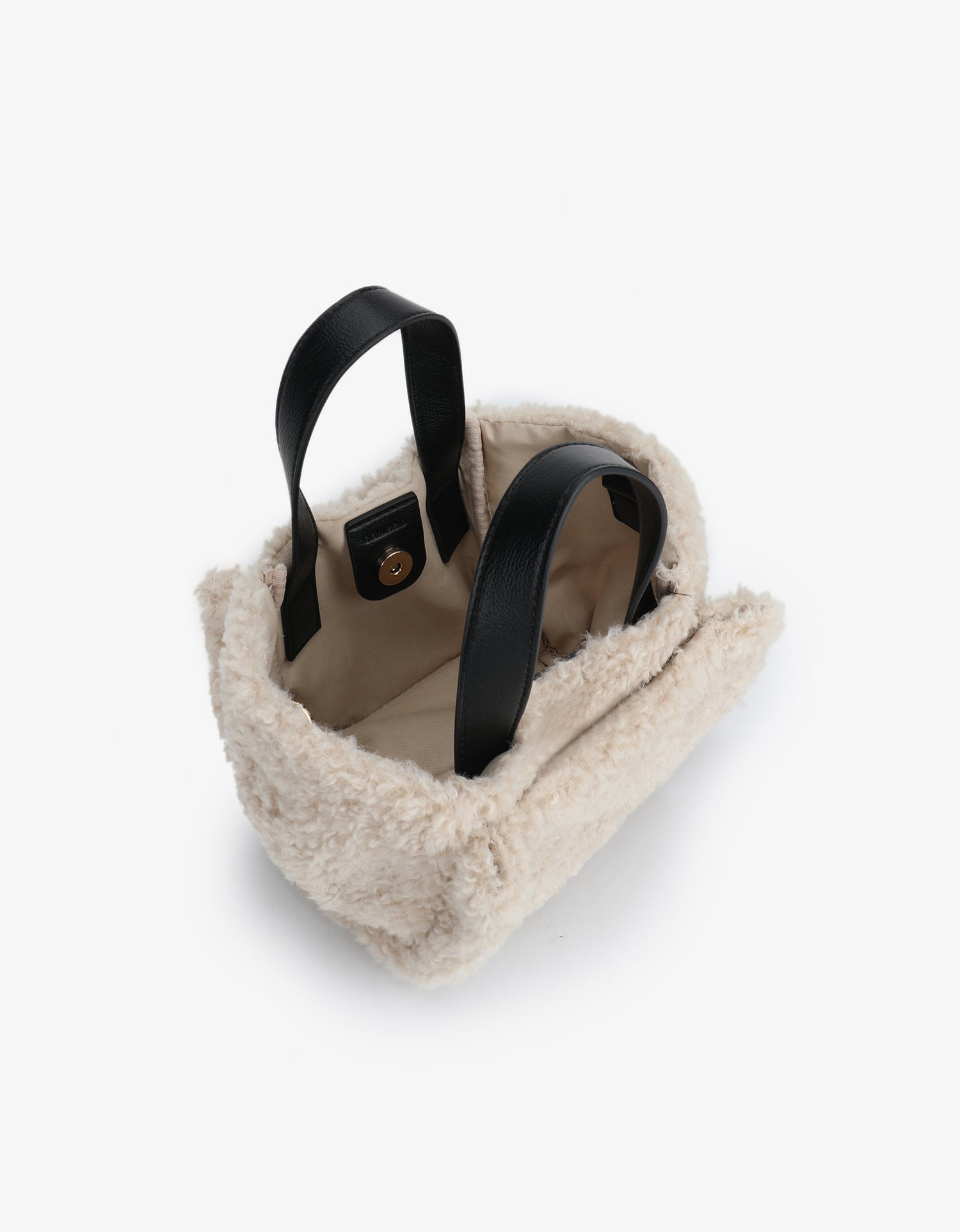 ELLA MINI TOTE SHEARLING CREAM - REMI/REID