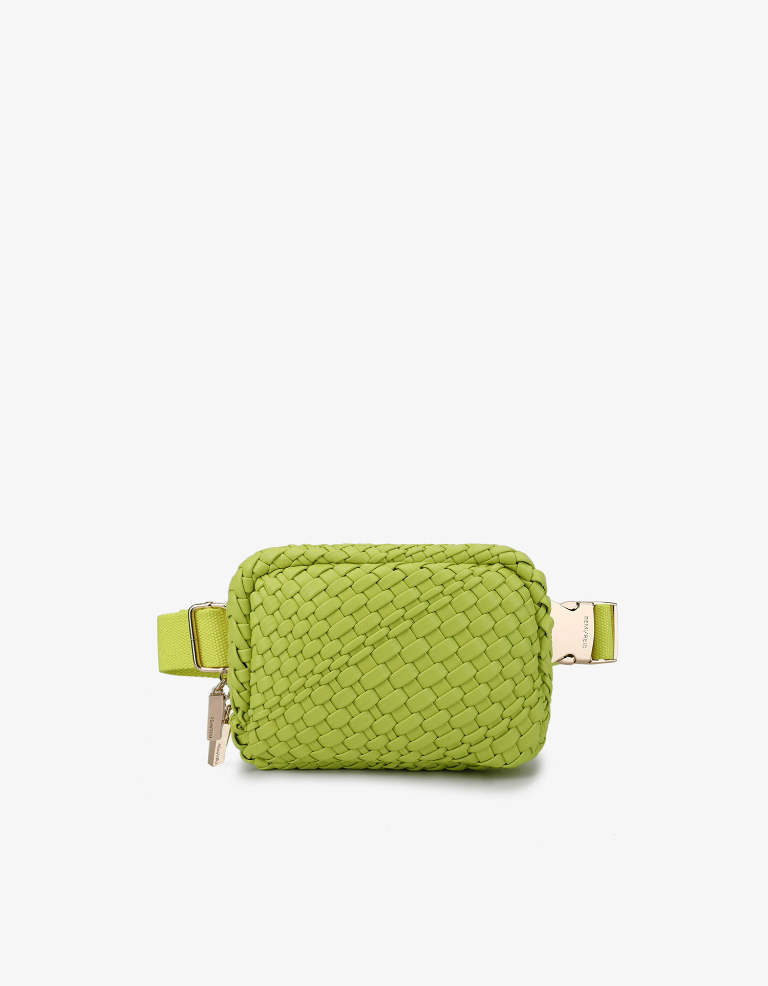 EVERLEIGH WOVEN BELT BAG CHARTREUSE - REMI/REID