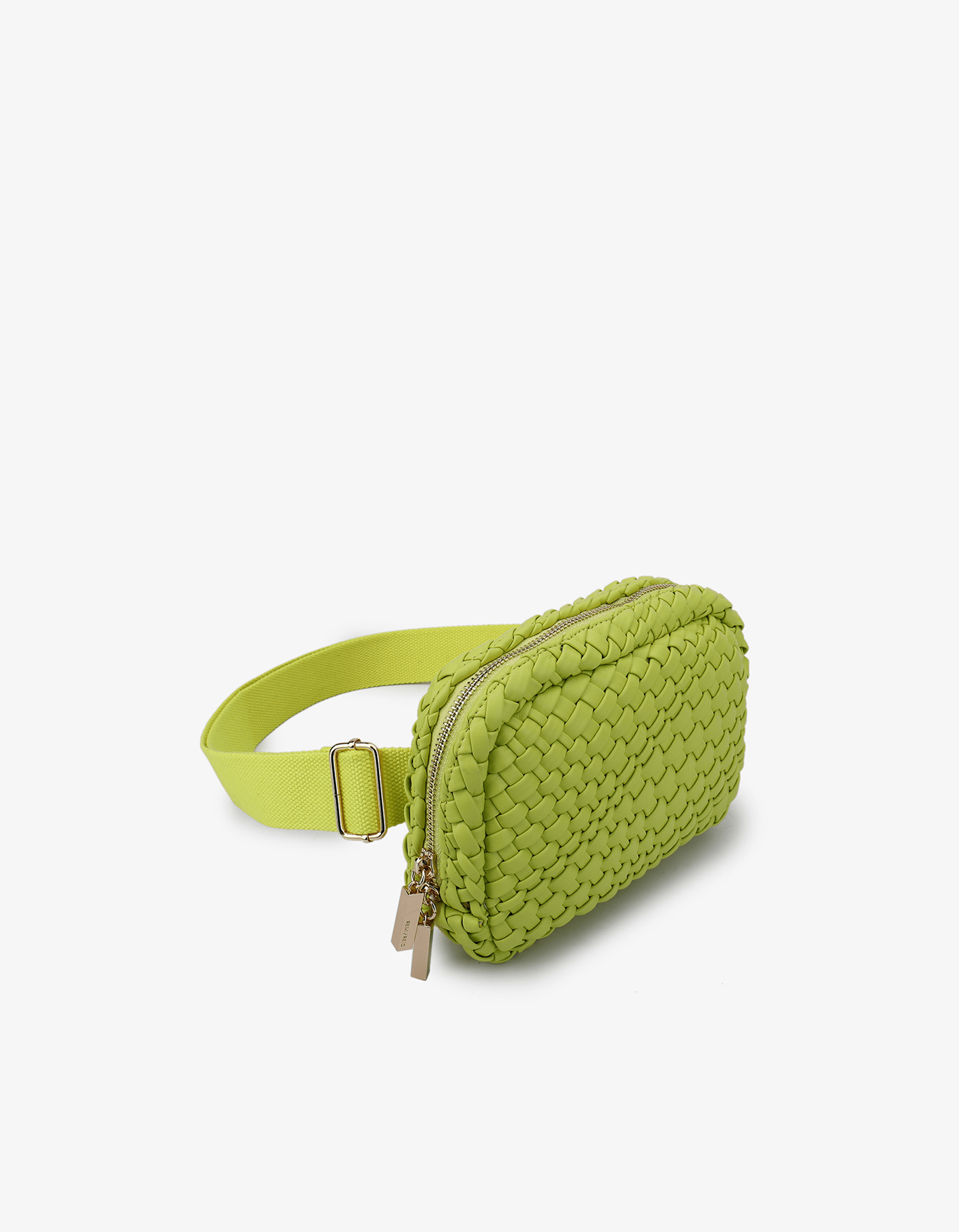 EVERLEIGH WOVEN BELT BAG CHARTREUSE - REMI/REID