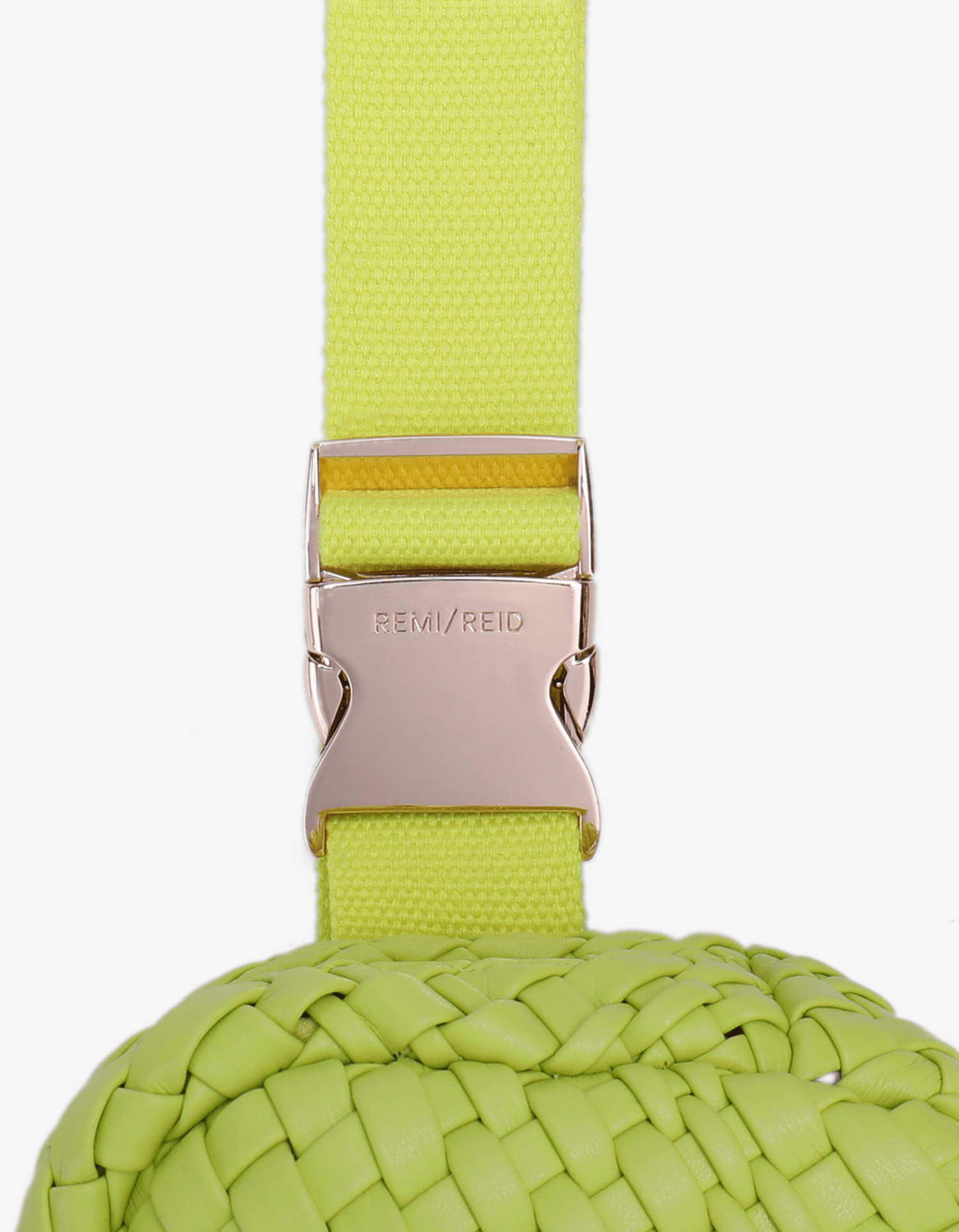 EVERLEIGH WOVEN BELT BAG CHARTREUSE - REMI/REID
