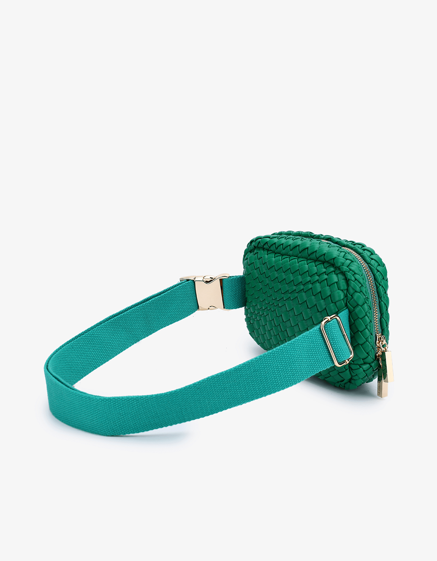 EVERLEIGH WOVEN BELT BAG GREEN - REMI/REID