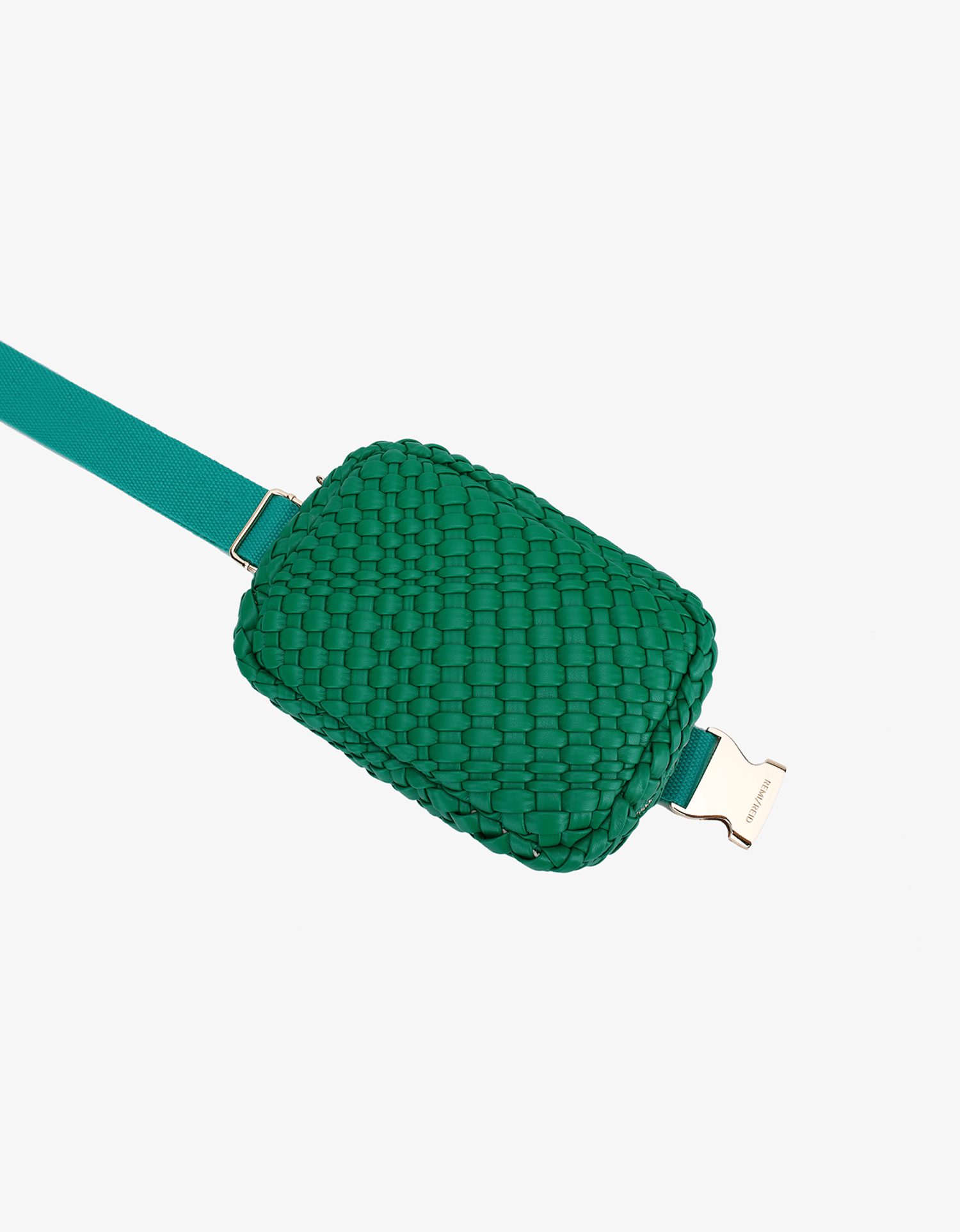 EVERLEIGH WOVEN BELT BAG GREEN - REMI/REID