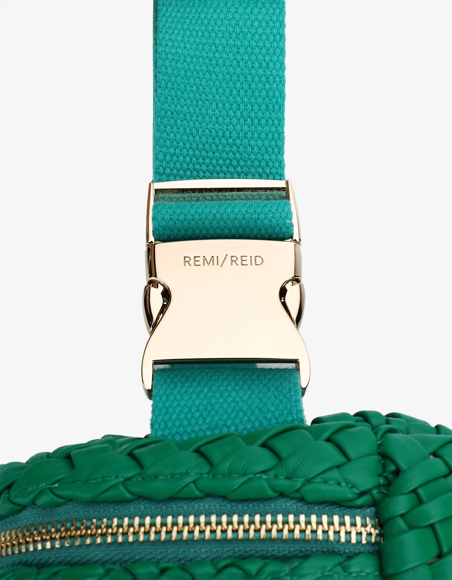 EVERLEIGH WOVEN BELT BAG GREEN - REMI/REID