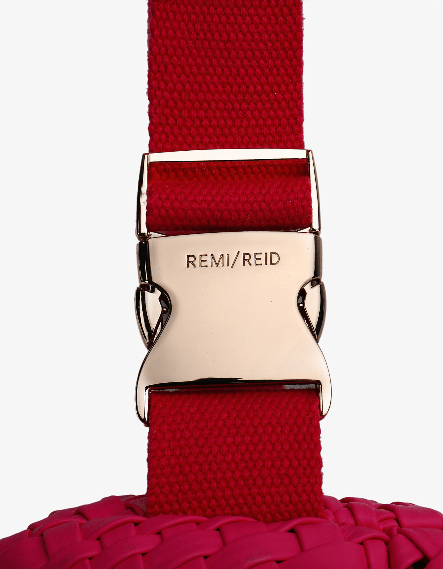 EVERLEIGH WOVEN BELT BAG HOT PINK - REMI/REID