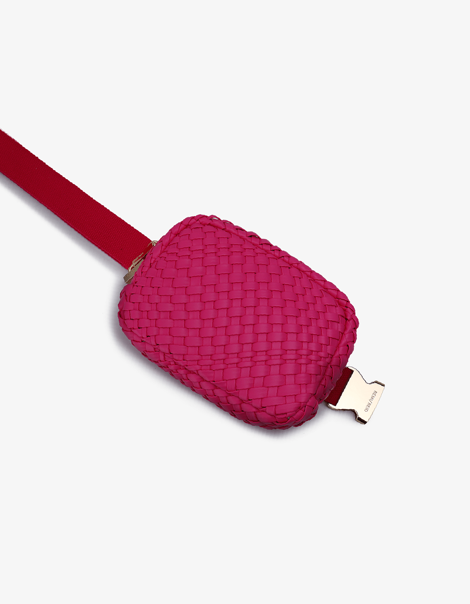 EVERLEIGH WOVEN BELT BAG HOT PINK - REMI/REID