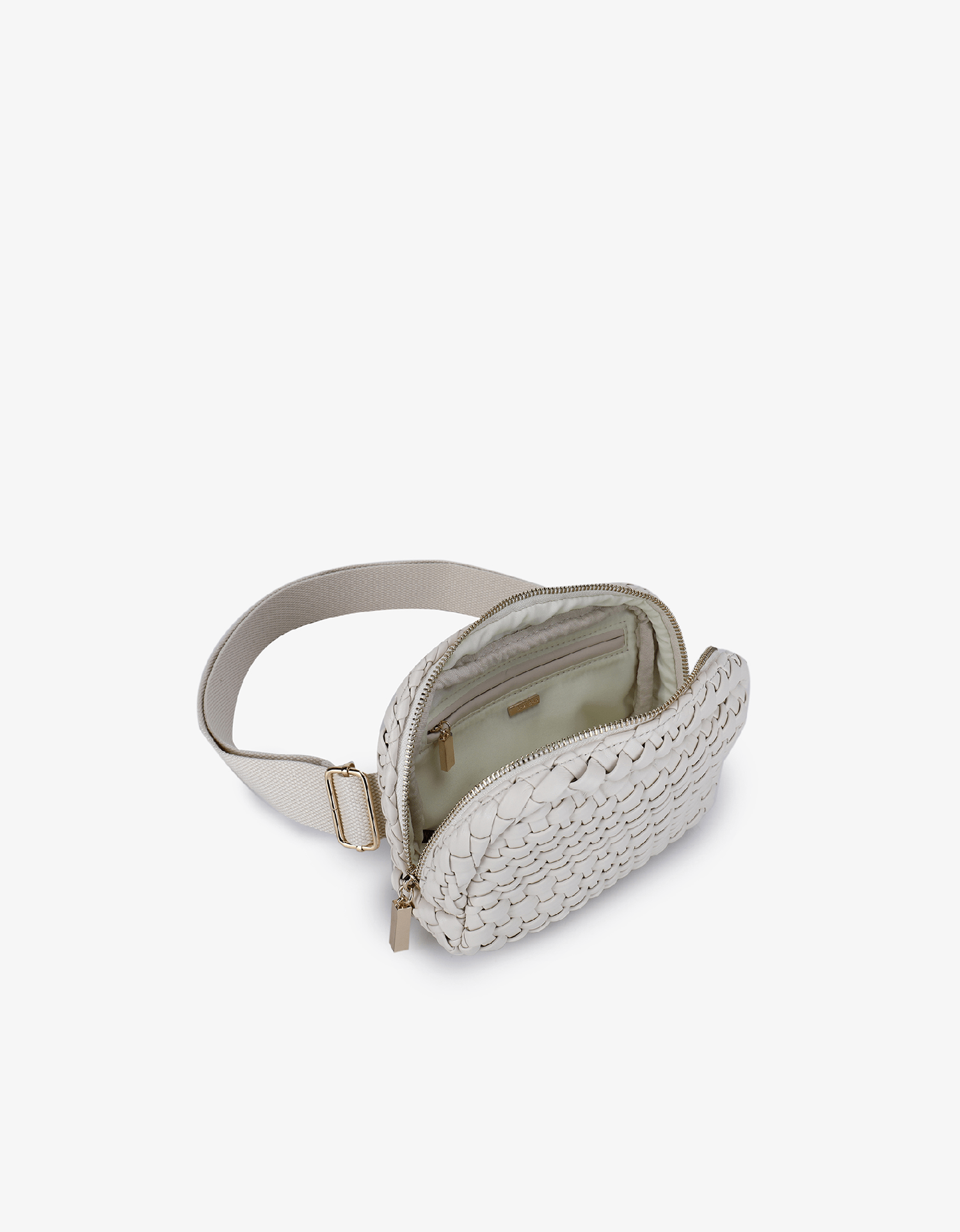 EVERLEIGH WOVEN BELT BAG OFF WHITE - REMI/REID