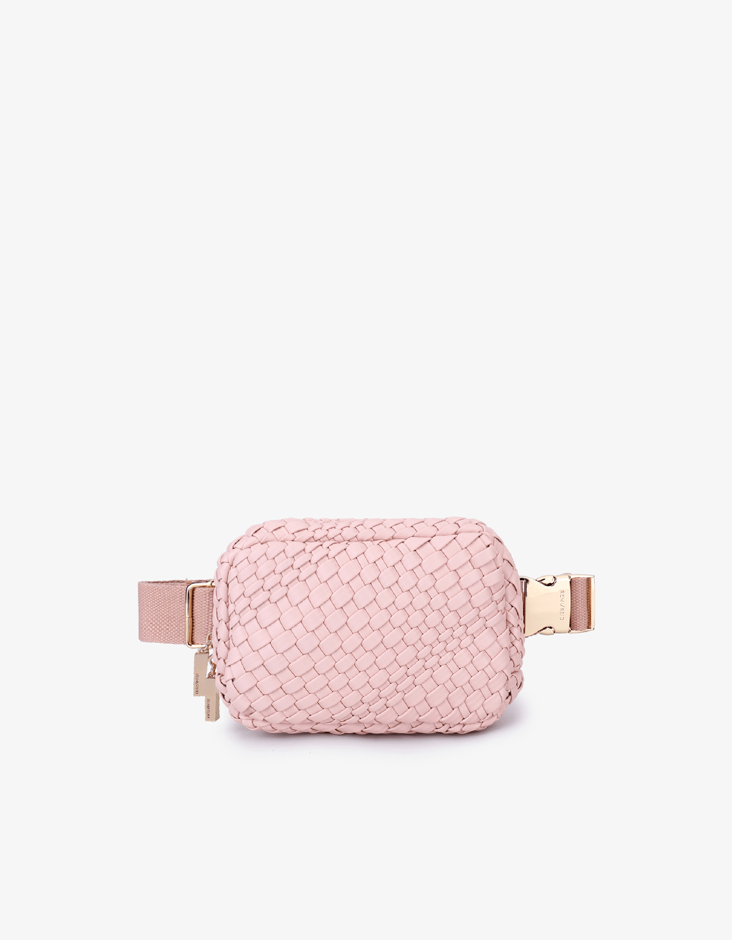 EVERLEIGH WOVEN BELT BAG PINK - REMI/REID