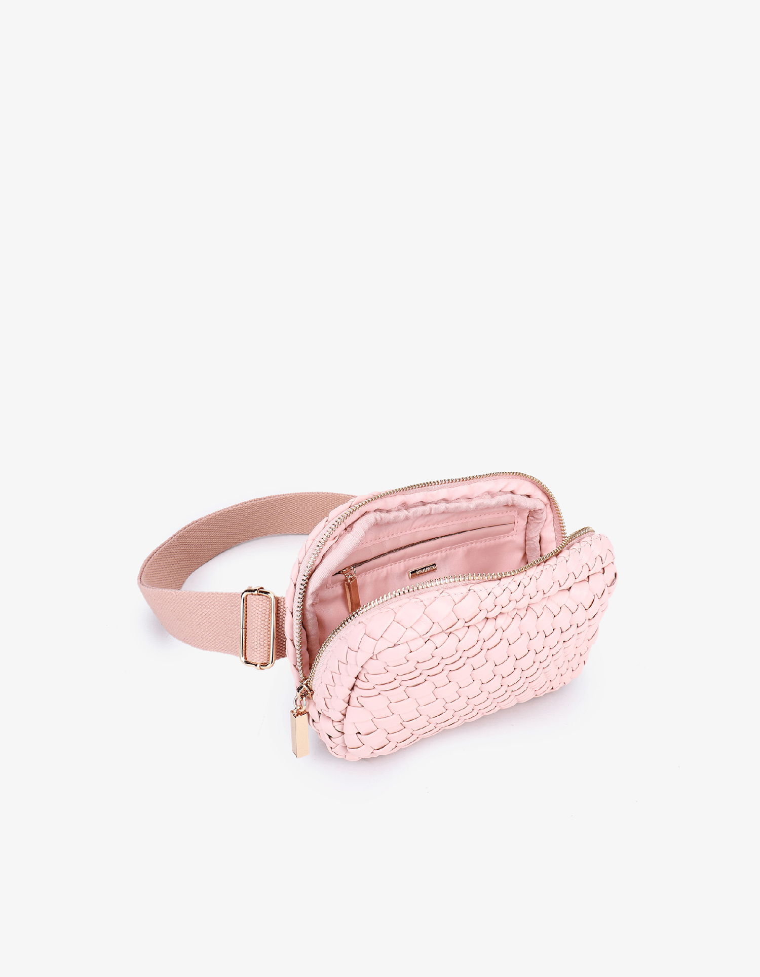 EVERLEIGH WOVEN BELT BAG PINK - REMI/REID