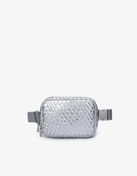 EVERLEIGH WOVEN BELT BAG SILVER – REMI/REID