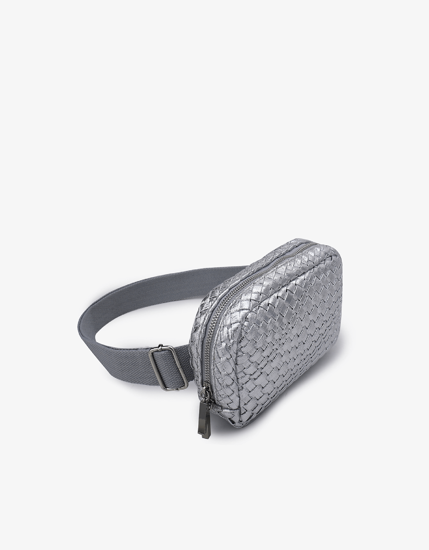 EVERLEIGH WOVEN BELT BAG SILVER - REMI/REID