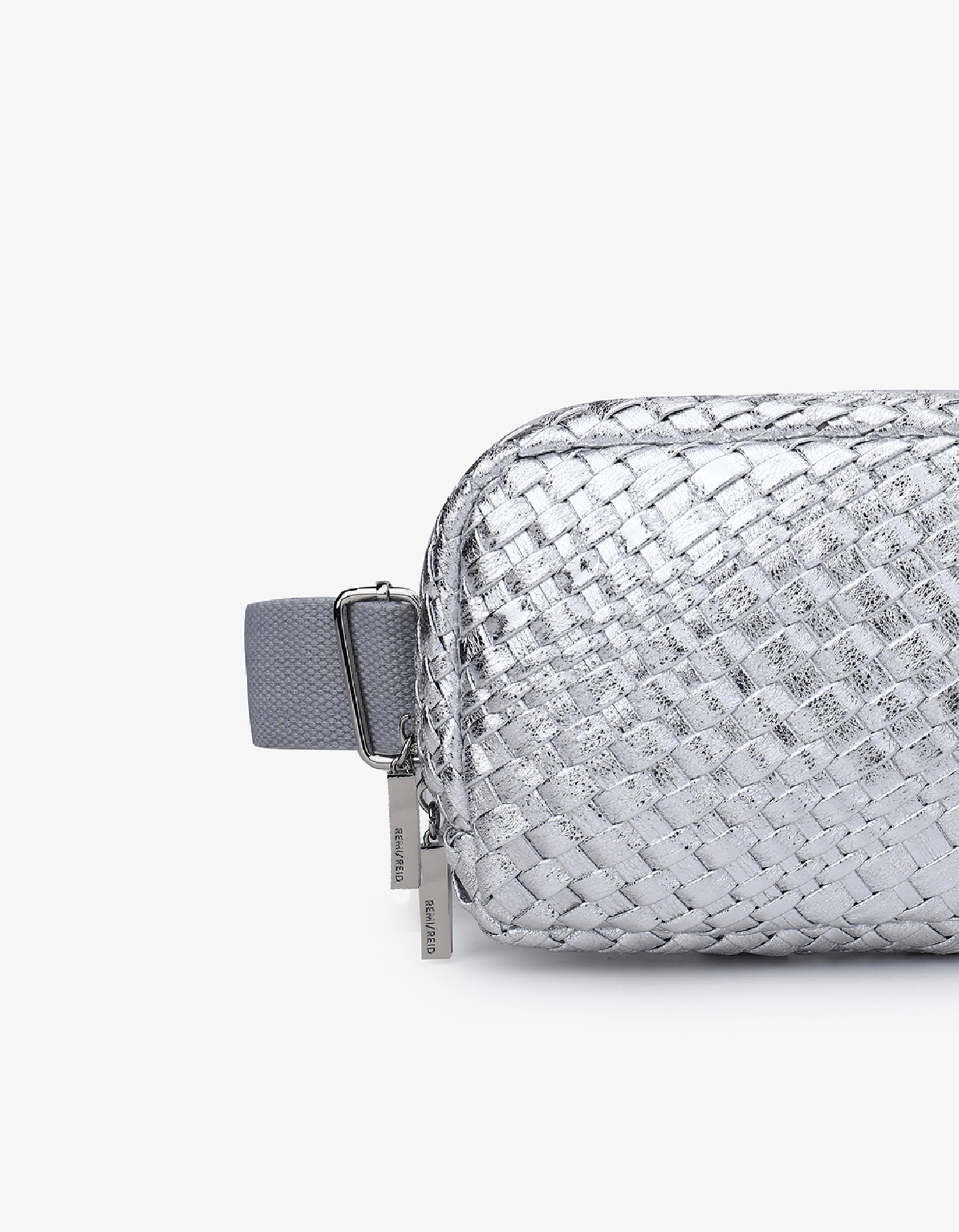 EVERLEIGH WOVEN BELT BAG SILVER - REMI/REID