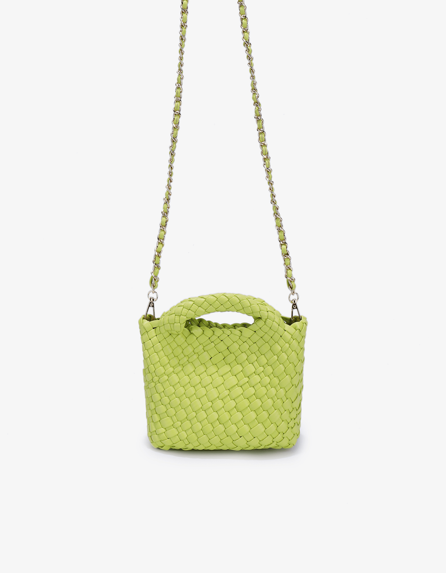 EVERLEIGH WOVEN MINI TOTE CHARTREUSE - REMI/REID