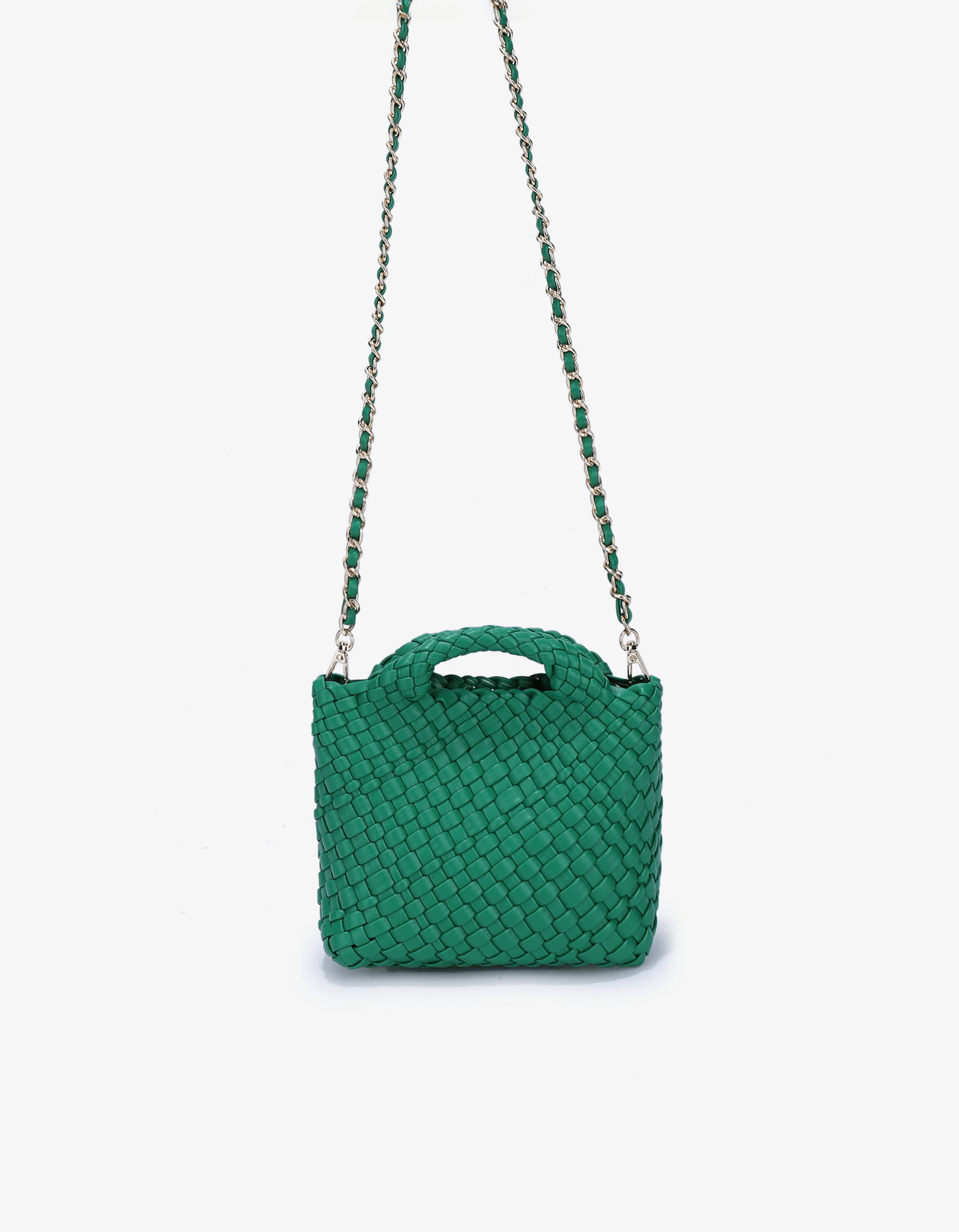 EVERLEIGH WOVEN MINI TOTE GREEN - REMI/REID