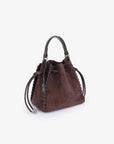 FALLON MINI FAUX SUEDE CHOCOLATE - REMI/REID