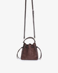 FALLON MINI FAUX SUEDE CHOCOLATE - REMI/REID