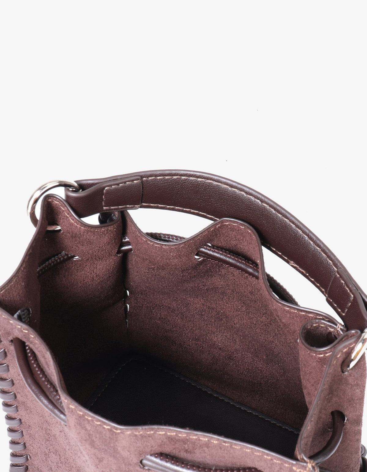 FALLON MINI FAUX SUEDE CHOCOLATE - REMI/REID