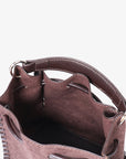 FALLON MINI FAUX SUEDE CHOCOLATE - REMI/REID