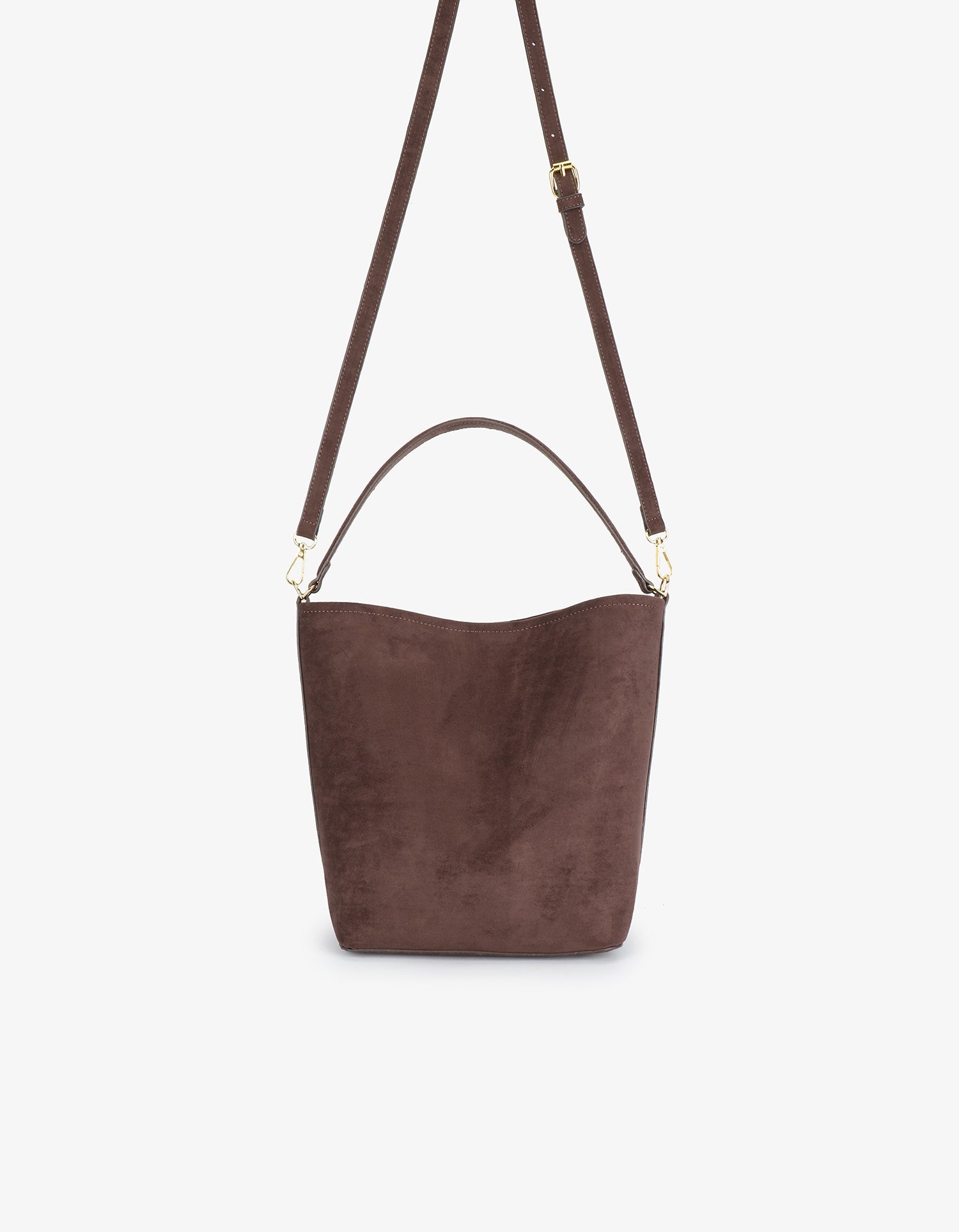 FEIGH SHOULDER FAUX SUEDE CHOCOLATE - REMI/REID