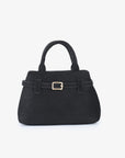 GREER MINI DOCTOR BAG FAUX SUEDE BLACK - REMI/REID