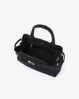 GREER MINI DOCTOR BAG FAUX SUEDE BLACK - REMI/REID