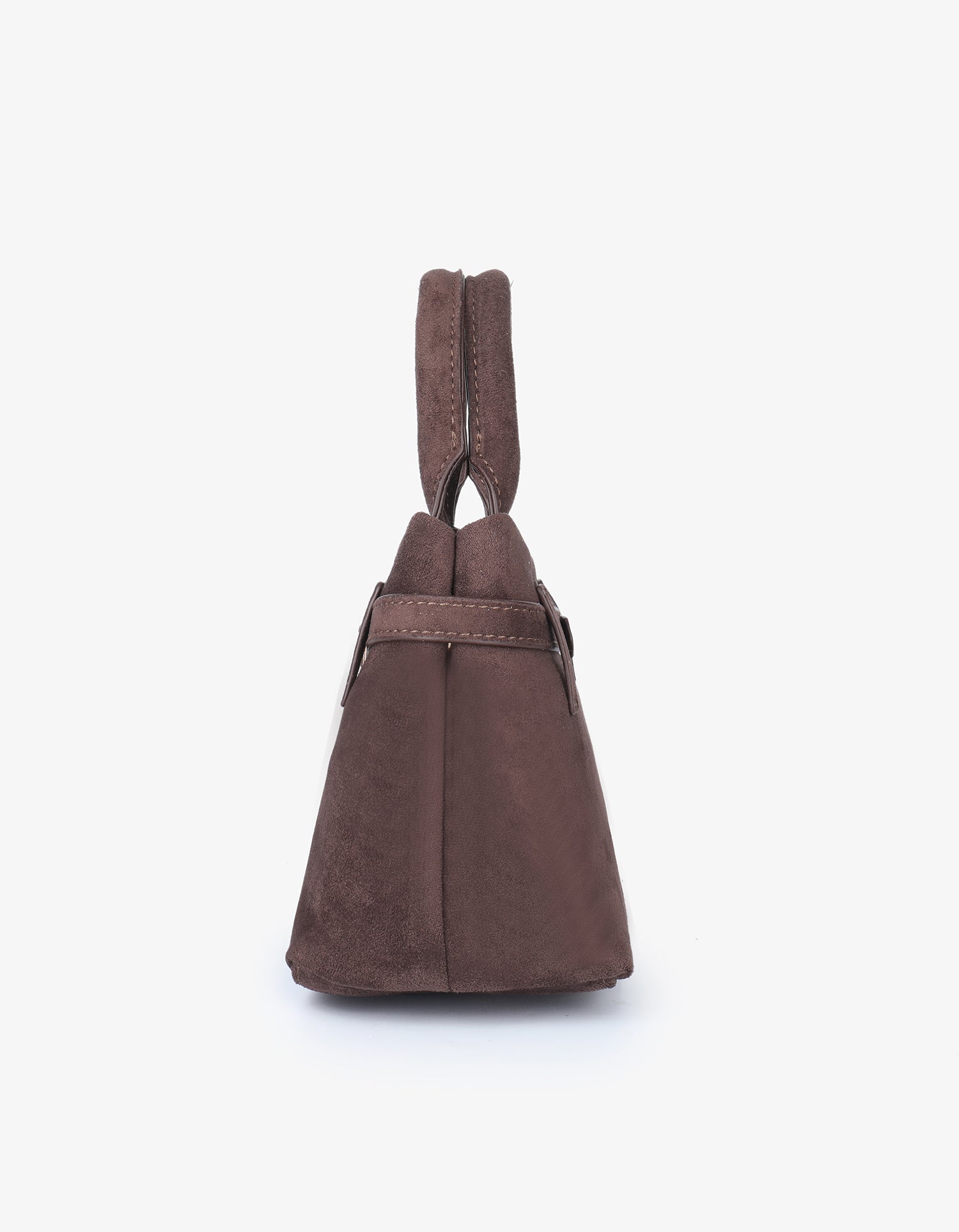 GREER MINI DOCTOR BAG FAUX SUEDE CHOCOLATE - REMI/REID