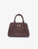 GREER MINI DOCTOR BAG FAUX SUEDE CHOCOLATE - REMI/REID